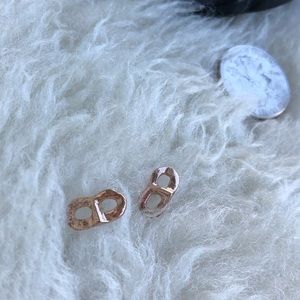2 pairs rosegold earrings